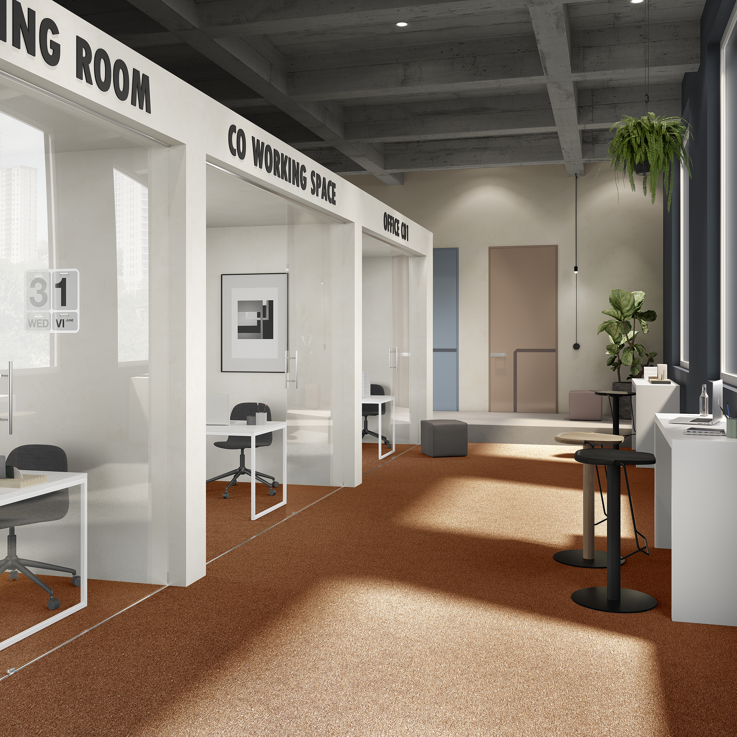 Ковровая плитка Medusa Tile 84 (500*500*5 мм) — купить в Верхней Пышме