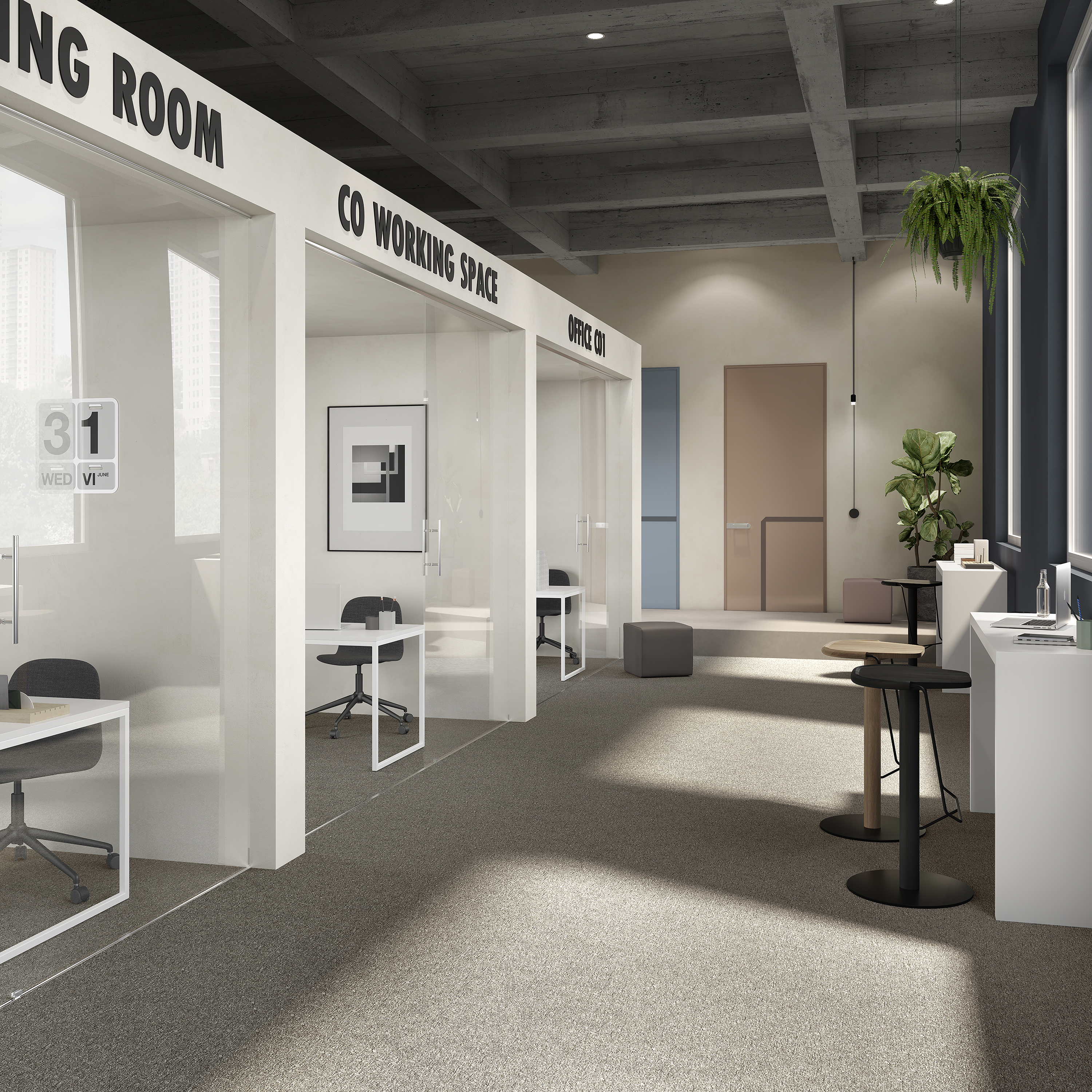 Ковровая плитка Medusa Tile 40 (500*500*5 мм) — купить в Верхней Пышме