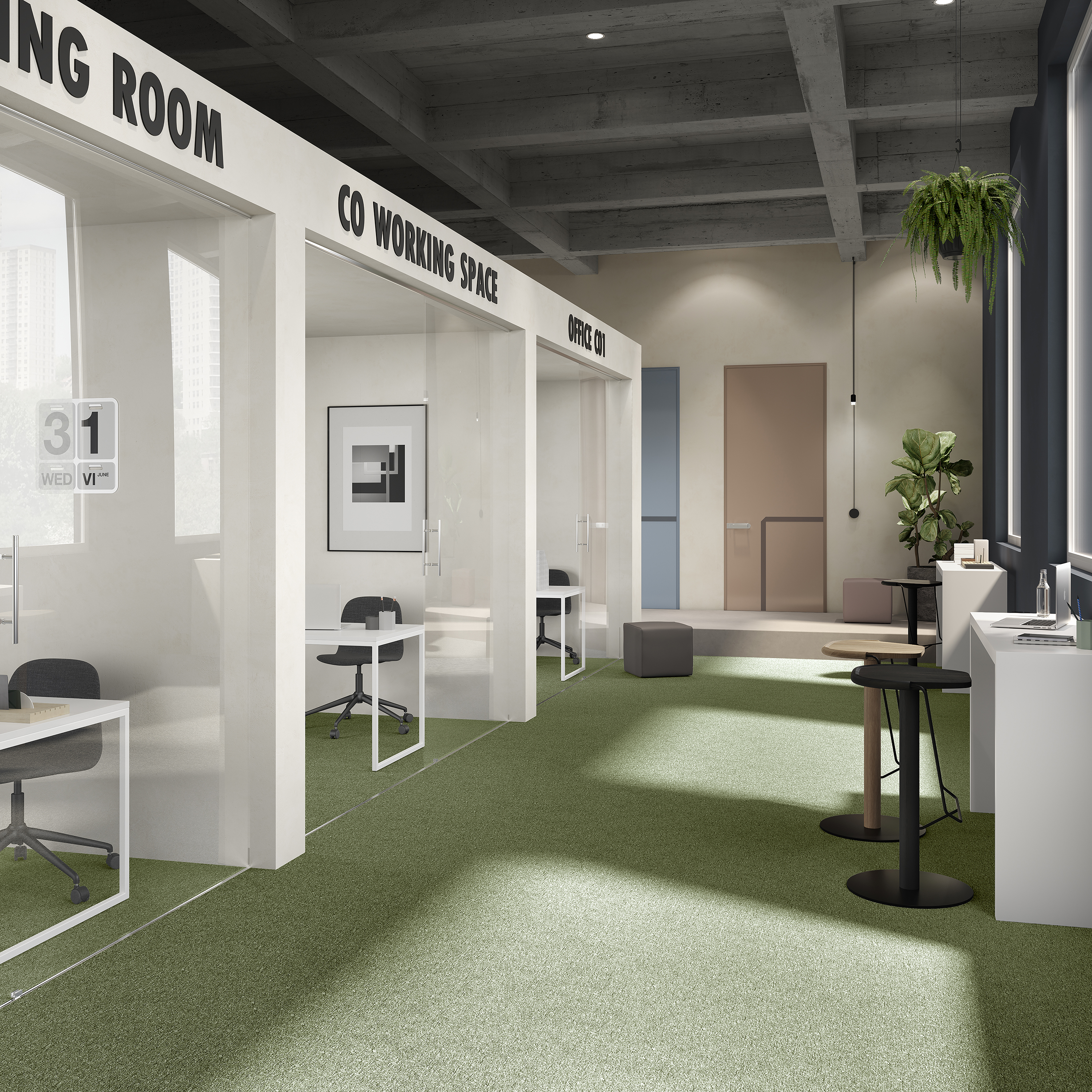 Ковровая плитка Medusa Tile 21 (500*500*5 мм) — купить в Верхней Пышме