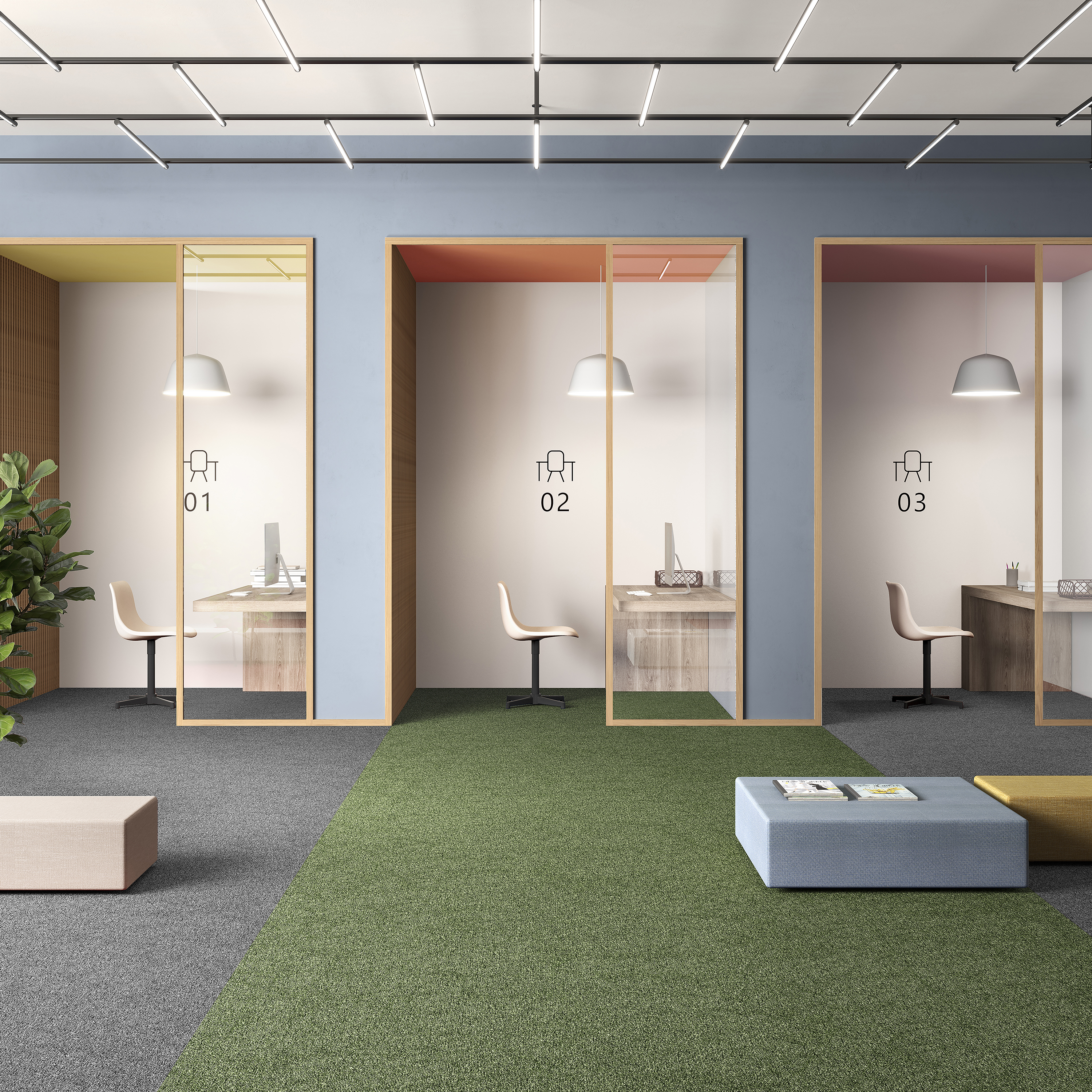 Ковровая плитка Medusa Tile 21 (500*500*5 мм) — купить в Верхней Пышме