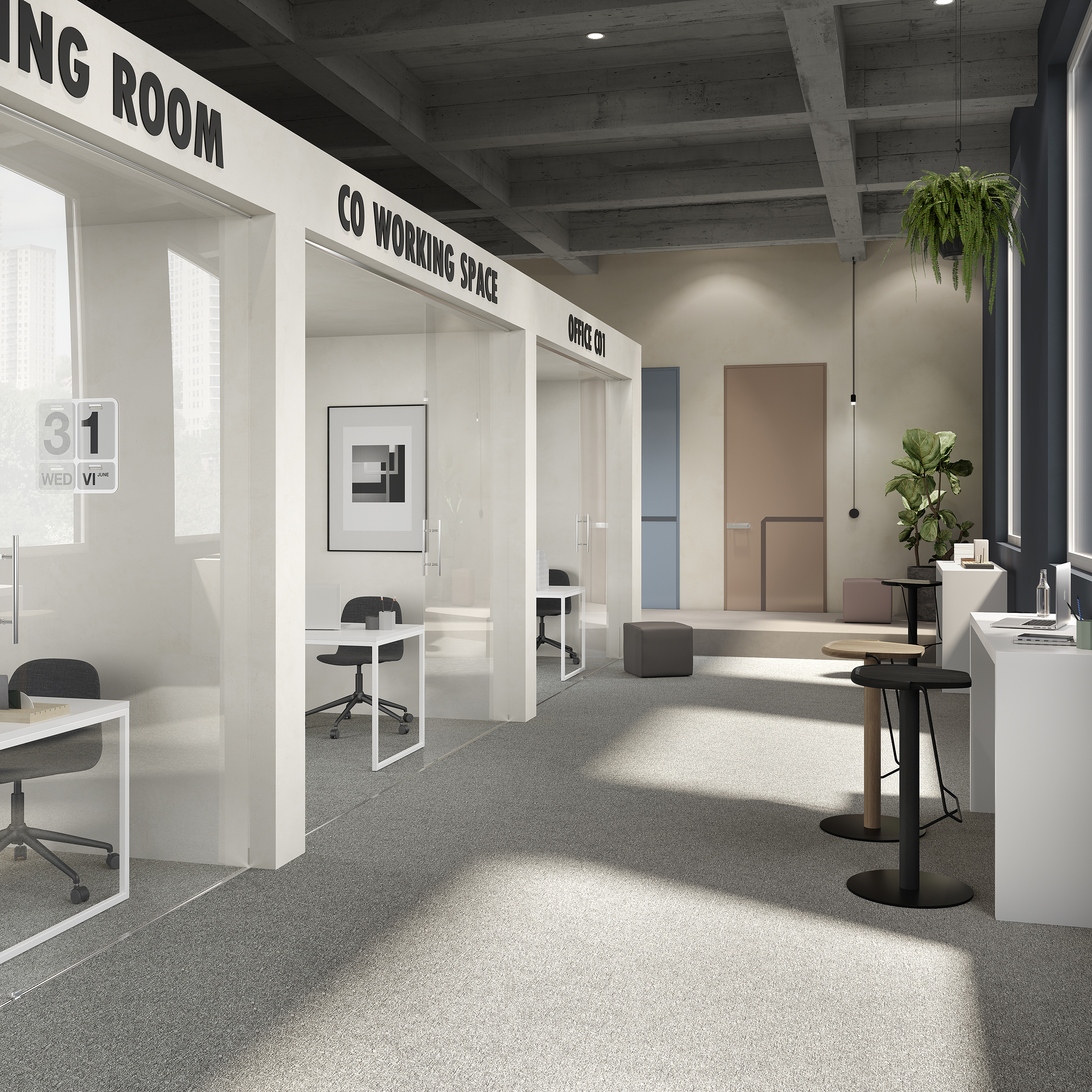 Ковровая плитка Medusa Tile 94 (500*500*5 мм) — купить в Верхней Пышме