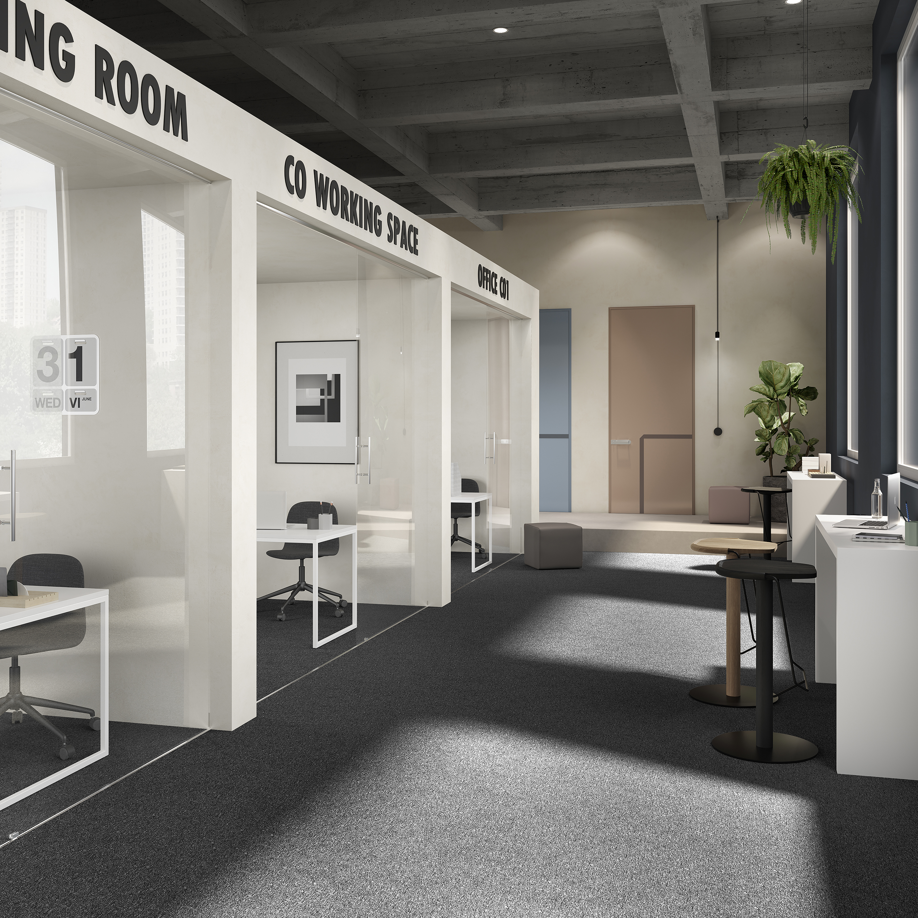 Ковровая плитка Medusa Tile 99 (500*500*5 мм) — купить в Верхней Пышме