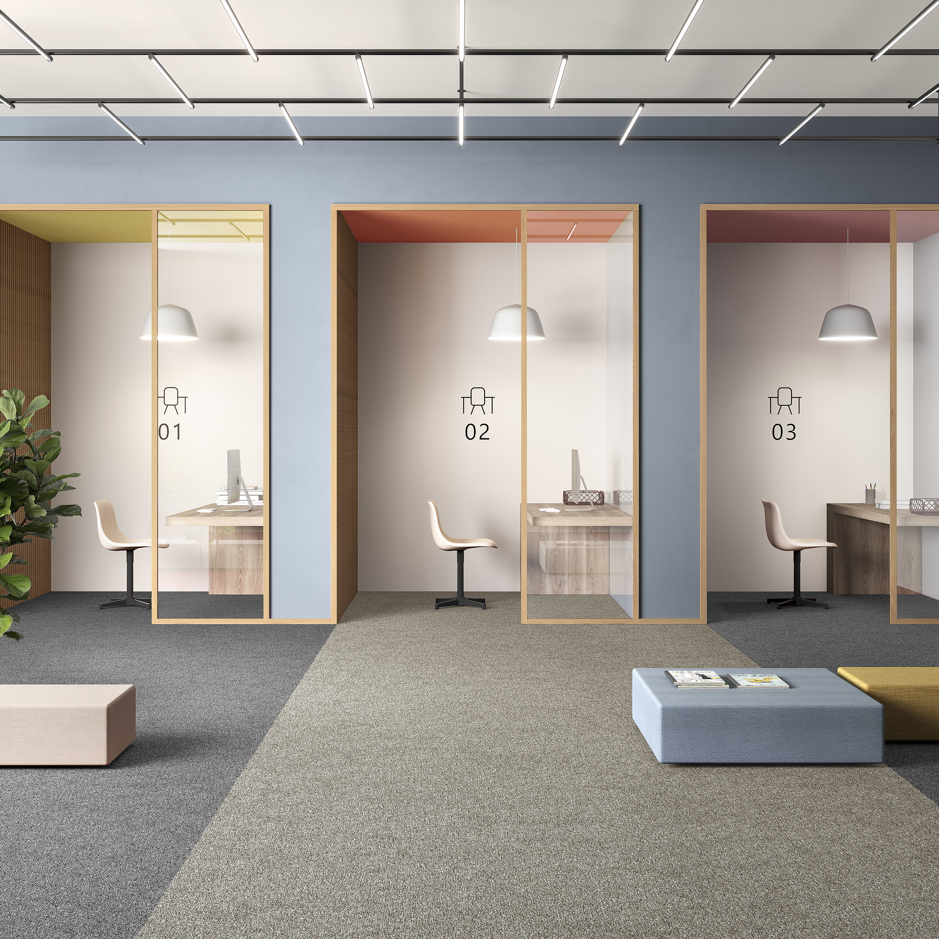 Ковровая плитка Medusa Tile 33 (500*500*5 мм) — купить в Верхней Пышме