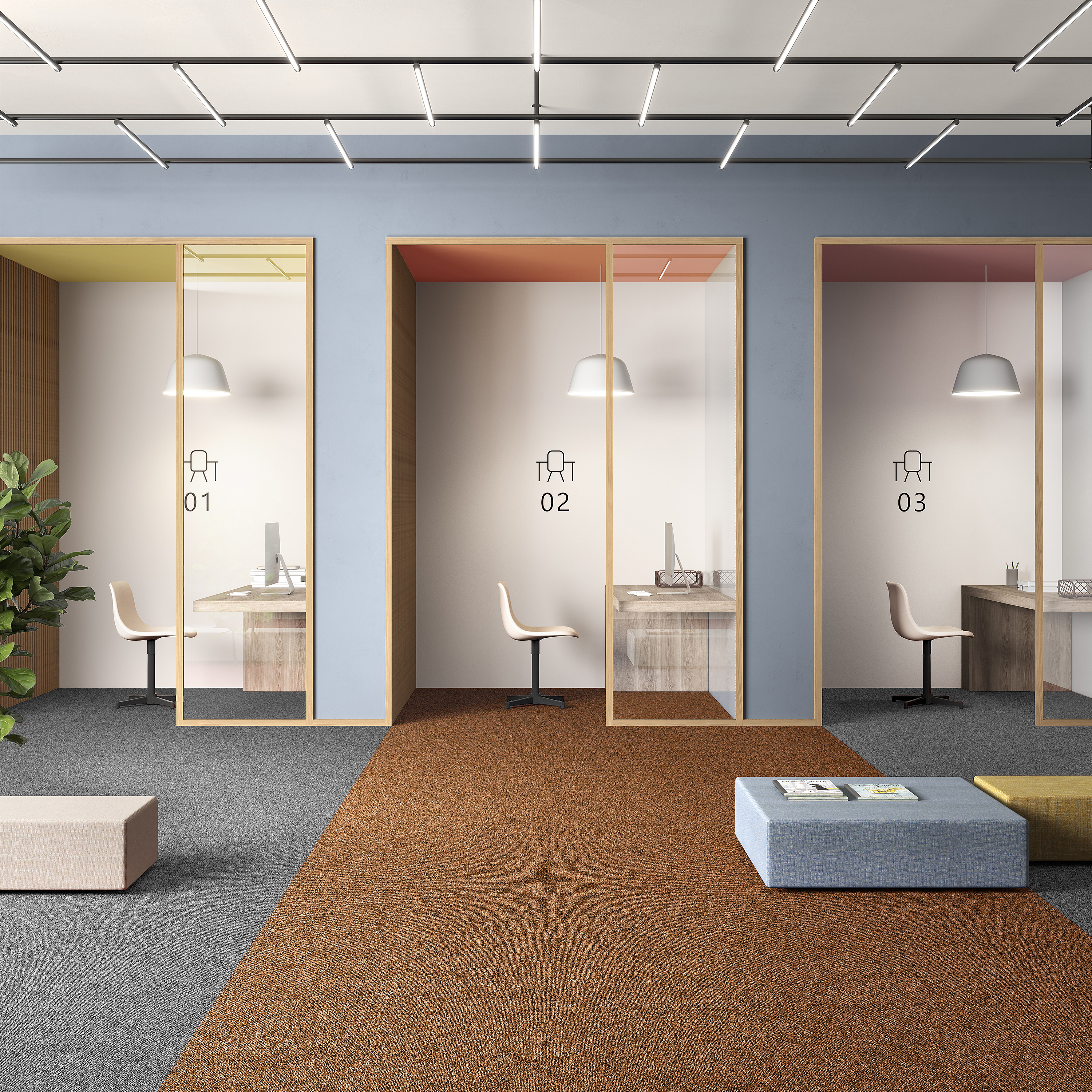 Ковровая плитка Medusa Tile 84 (500*500*5 мм) — купить в Верхней Пышме