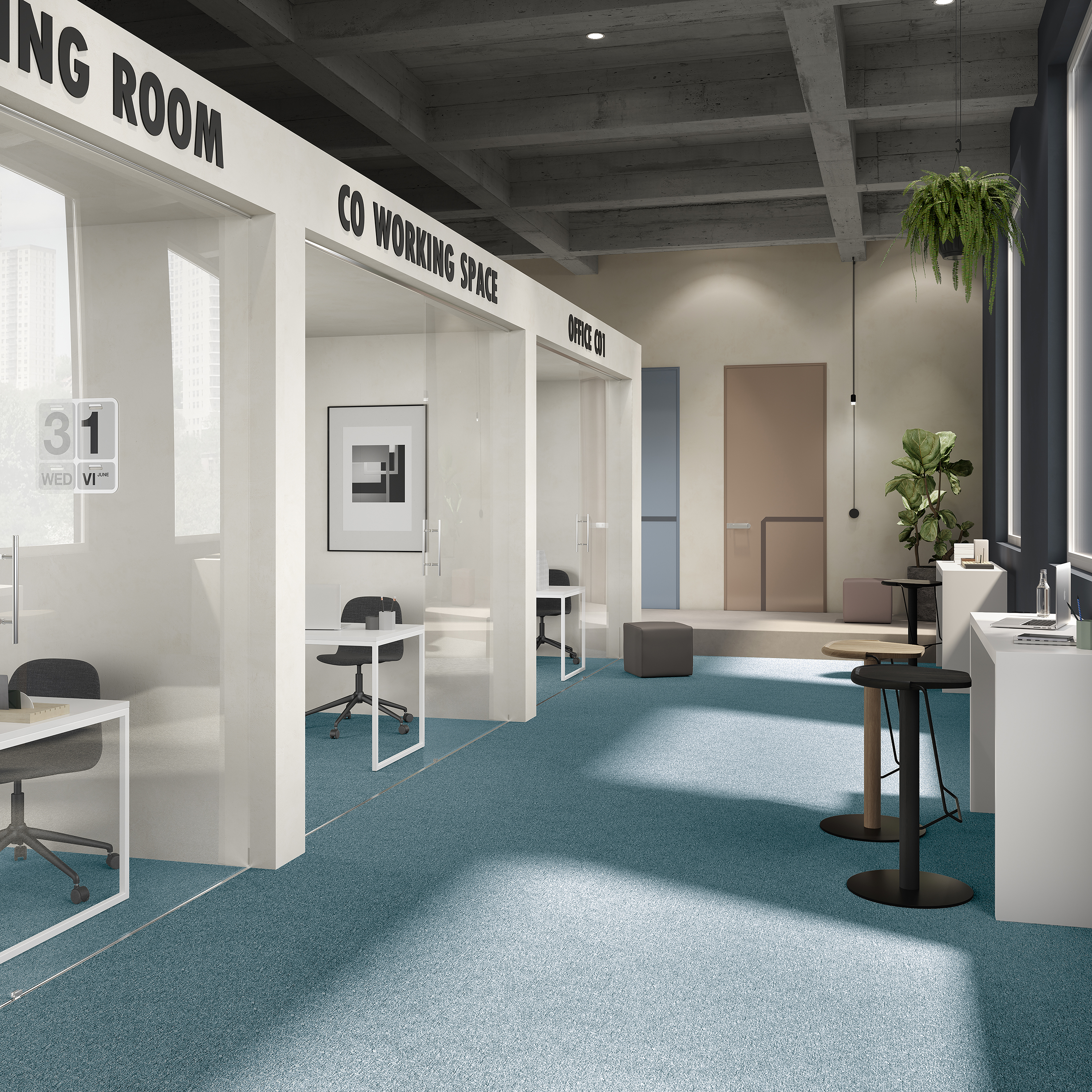 Ковровая плитка Medusa Tile 70 (500*500*5 мм) — купить в Верхней Пышме