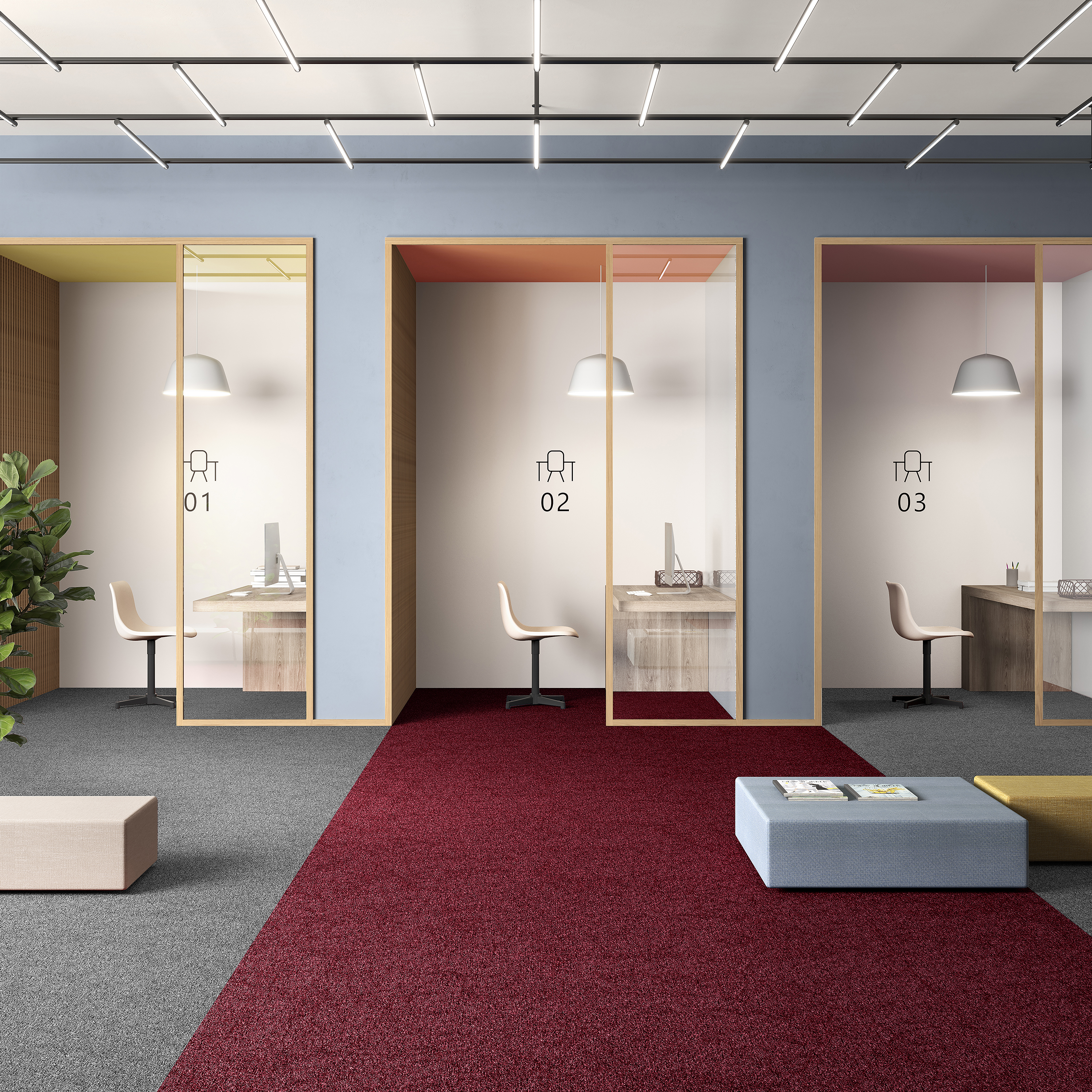 Ковровая плитка Medusa Tile 11 (500*500*5 мм) — купить в Верхней Пышме