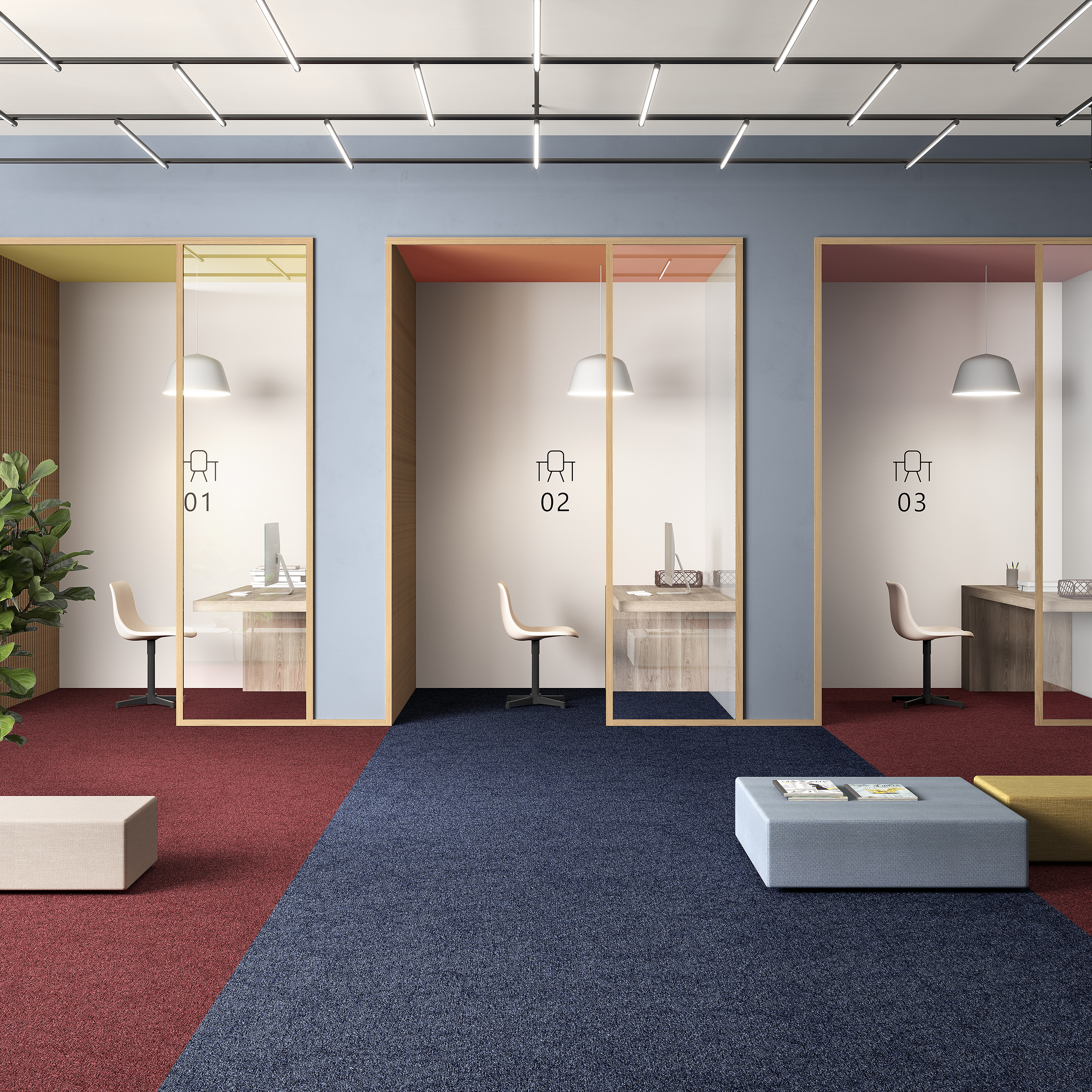 Ковровая плитка Medusa Tile 77 (500*500*5 мм) — купить в Верхней Пышме