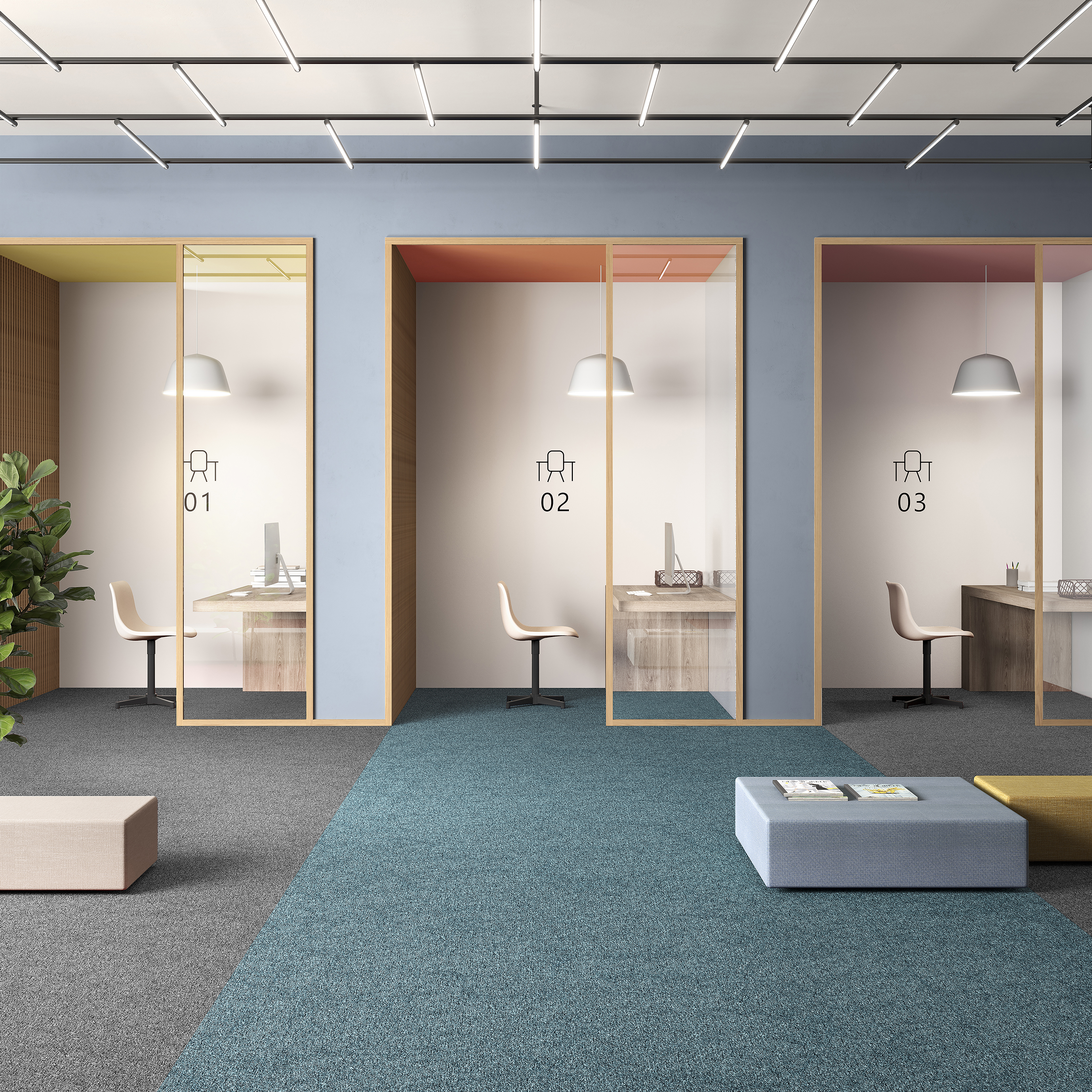 Ковровая плитка Medusa Tile 70 (500*500*5 мм) — купить в Верхней Пышме