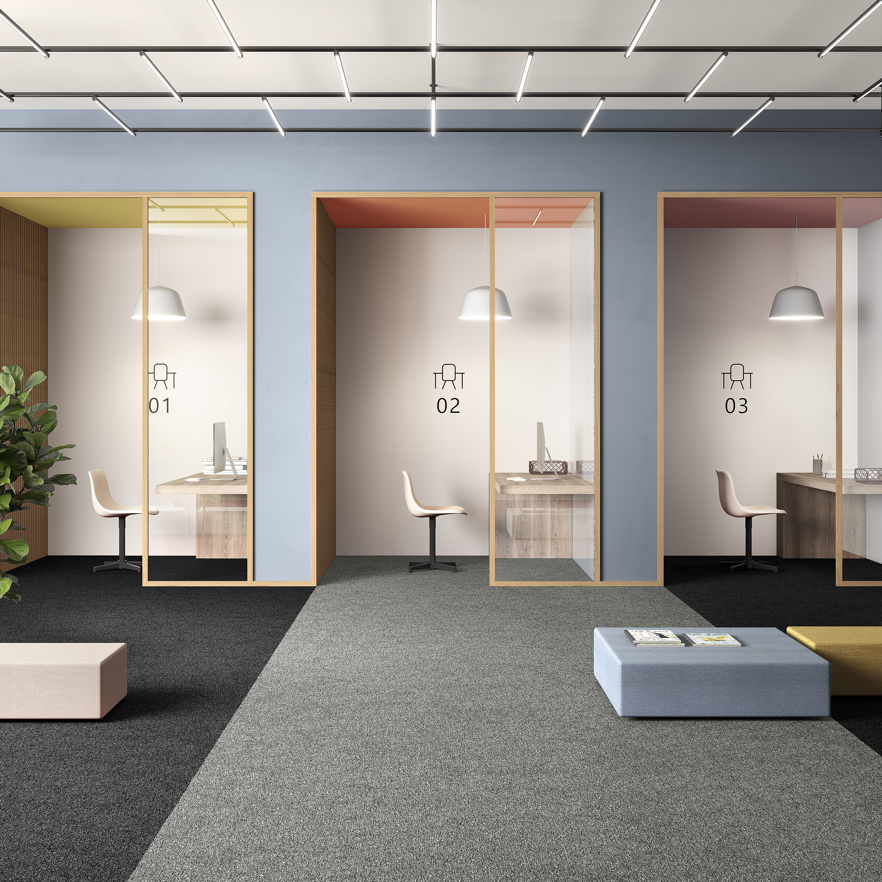 Ковровая плитка Medusa Tile 94 (500*500*5 мм) — купить в Верхней Пышме