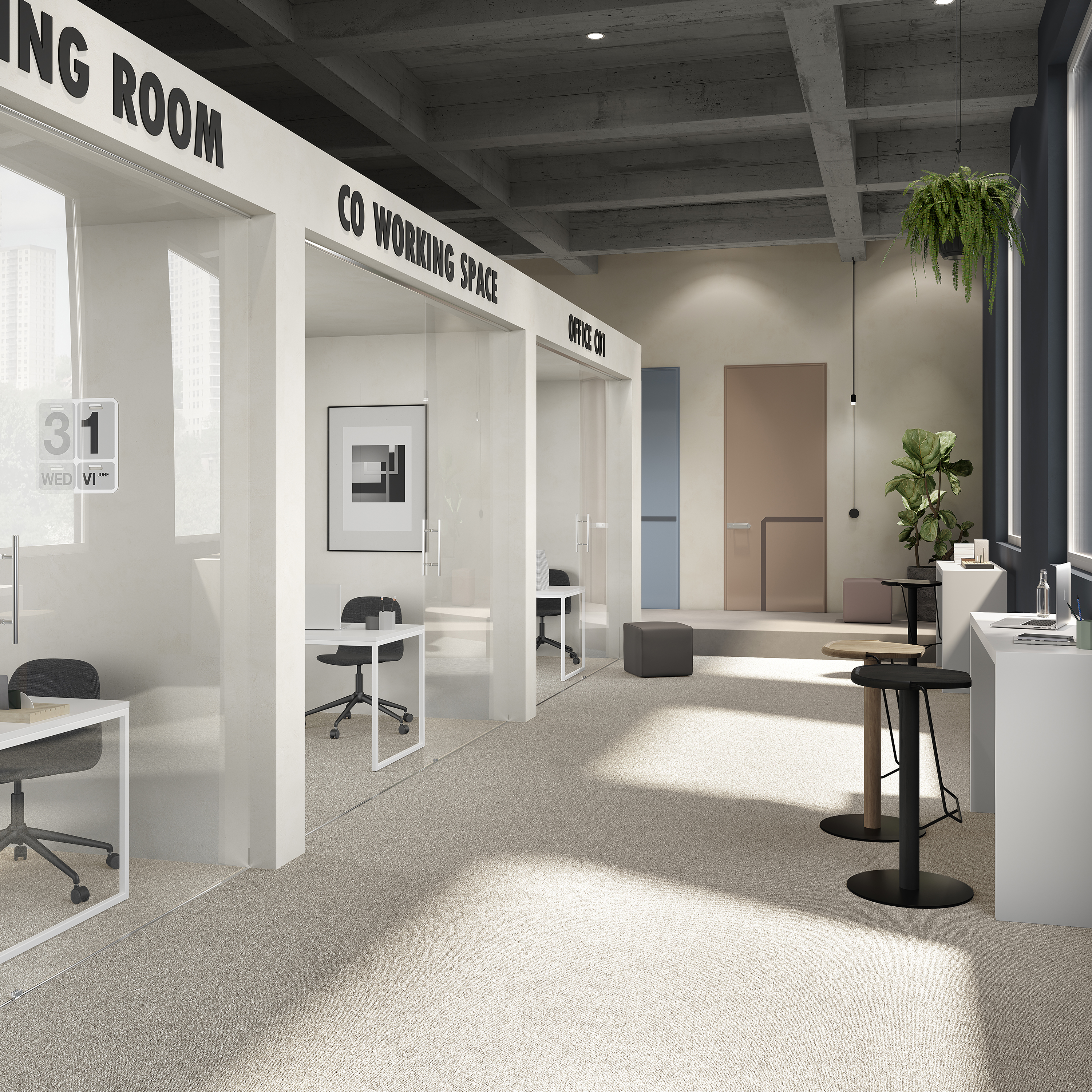 Ковровая плитка Medusa Tile 33 (500*500*5 мм) — купить в Верхней Пышме