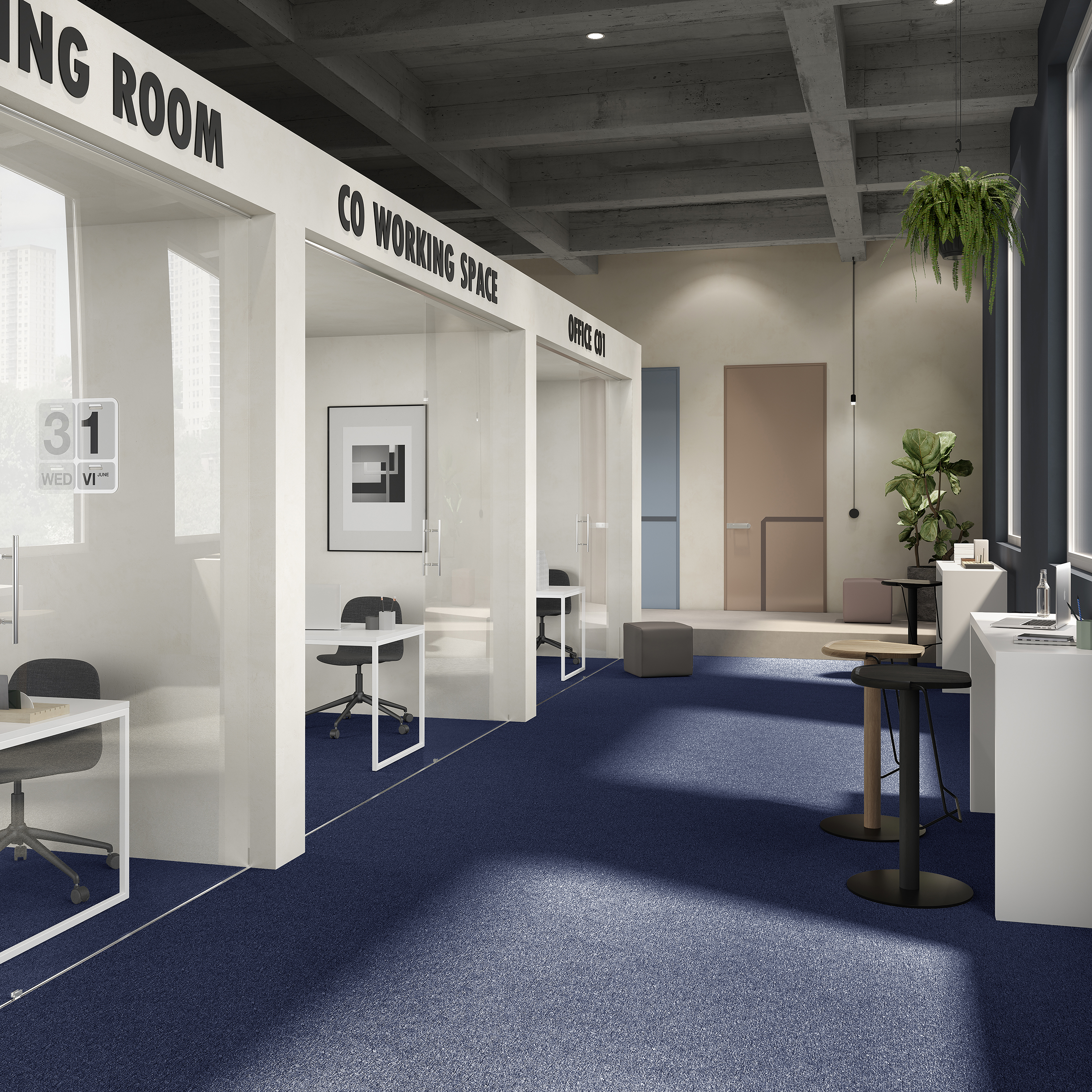 Ковровая плитка Medusa Tile 77 (500*500*5 мм) — купить в Верхней Пышме